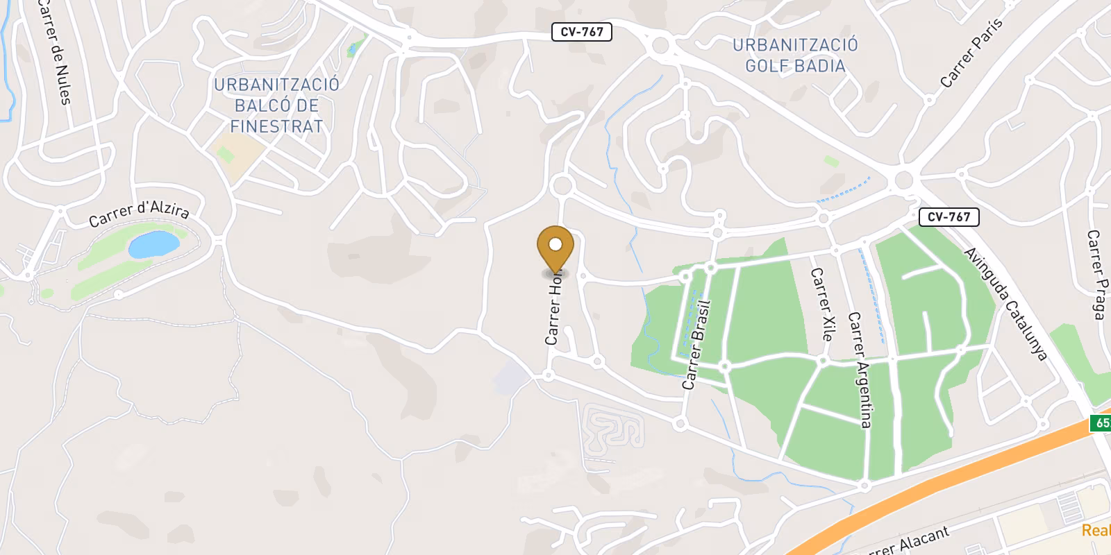 Mapa — Villas en Golf Bahía, Finestrat