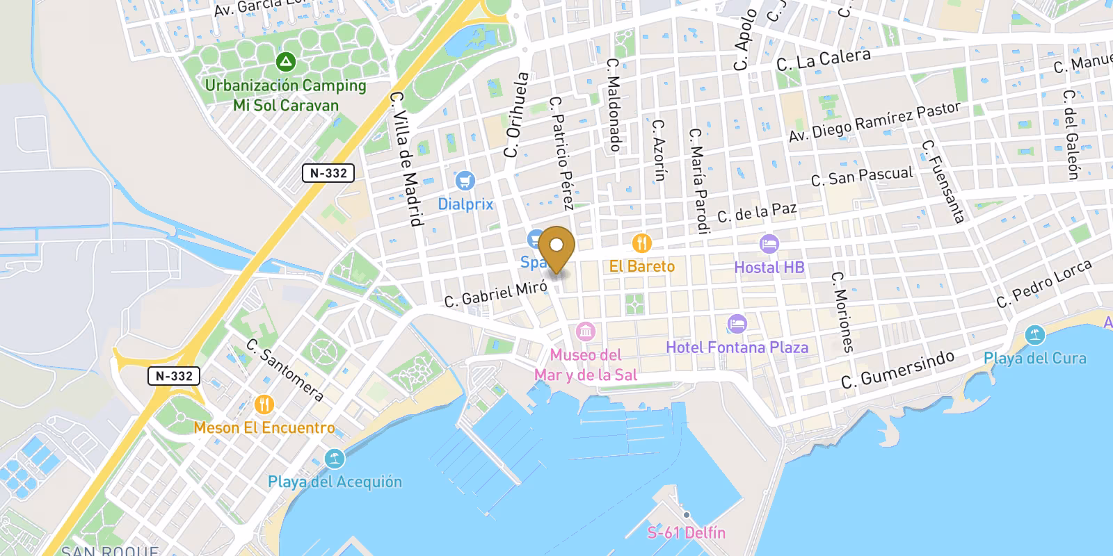 Mapa — Apartamentos de obra nueva en Centro, Torrevieja