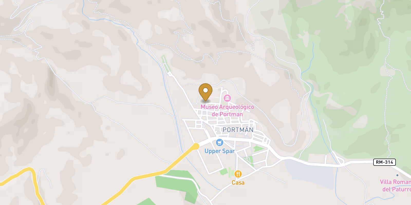 Mapa — Casas adosadas de nueva construcción con vistas al mar en Portman, Murcia