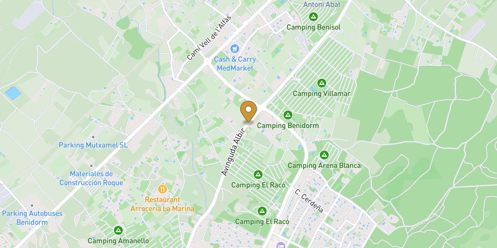Mapa — Villa en Urbanizaciones, Benidorm