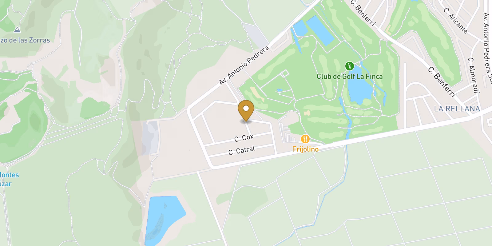 Mapa — Bungalows planta alta en La Finca Golf, Algorfa