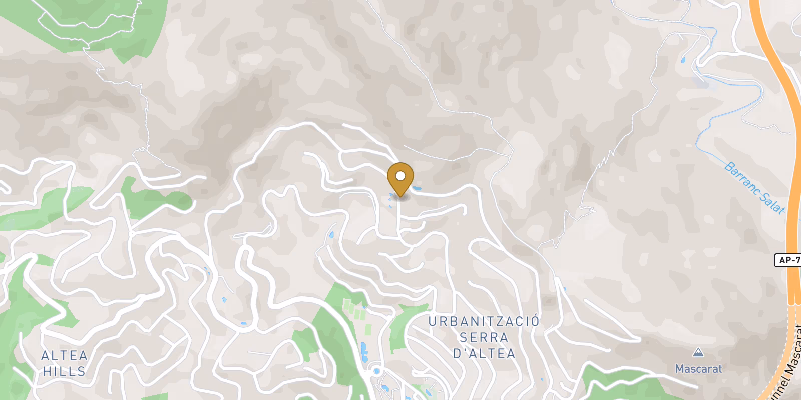 Mapa — Villas en Altea Hills, Altea