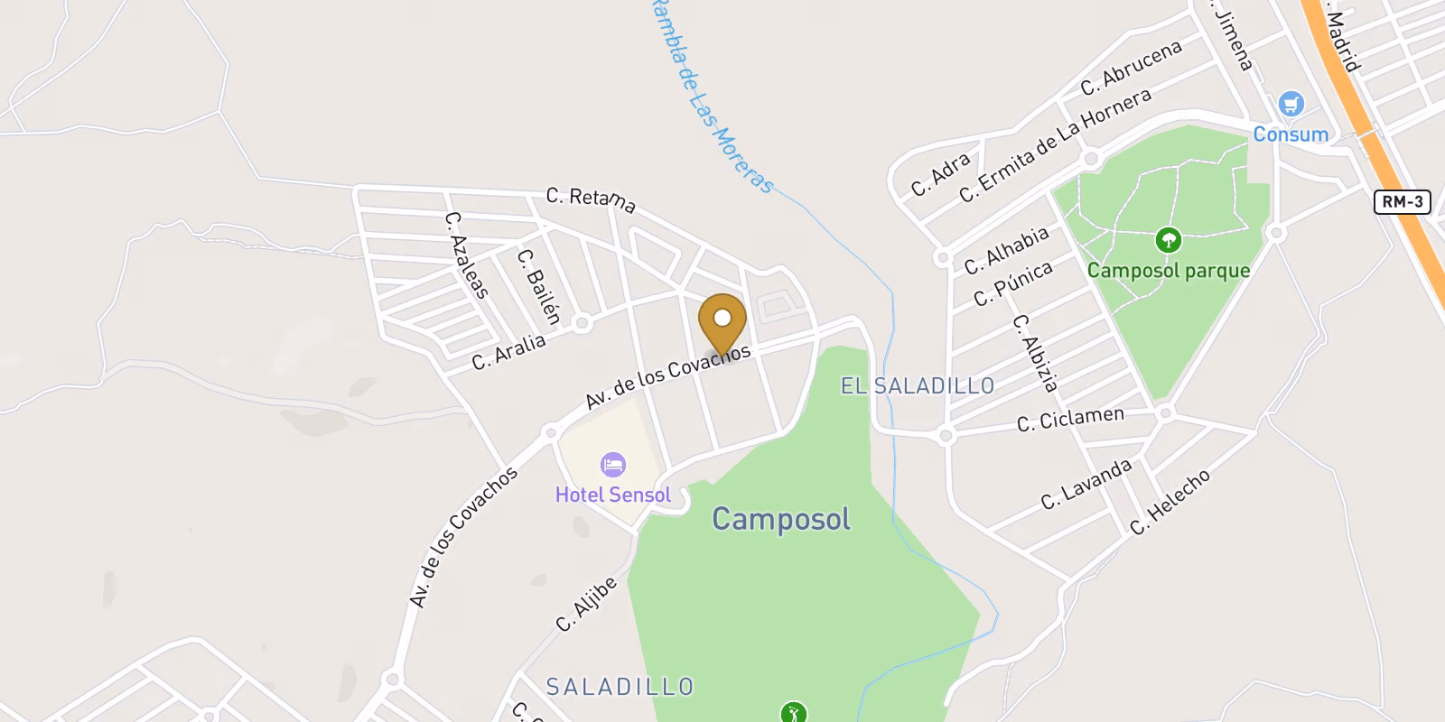 Mapa — Villas en Camposol Golf, Mazarron