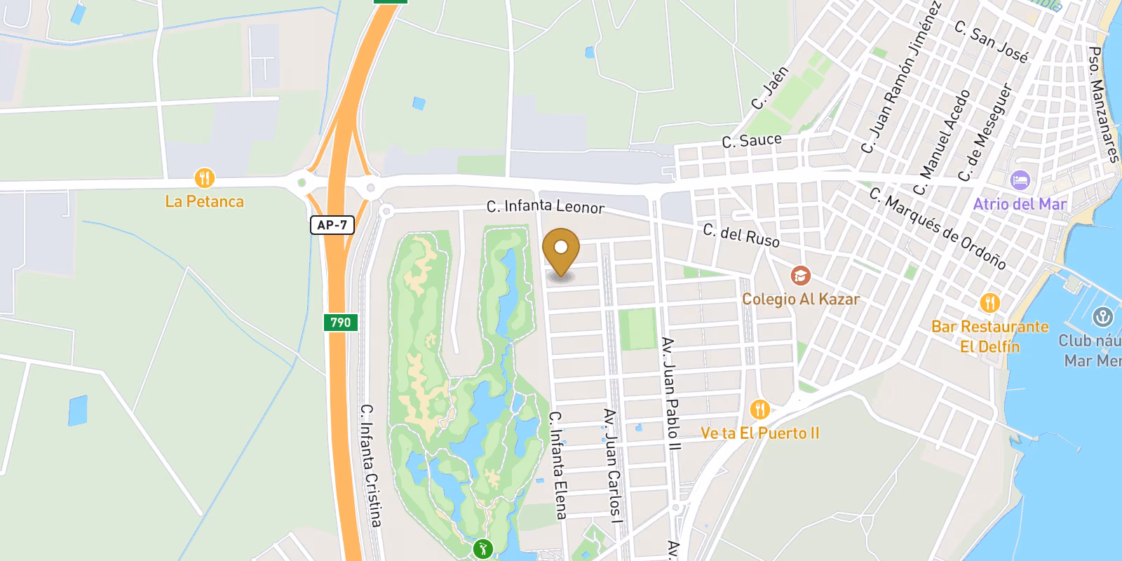 Mapa — Villas de nueva construcción con piscina privada cerca de La Serena Golf en Los Alcázares