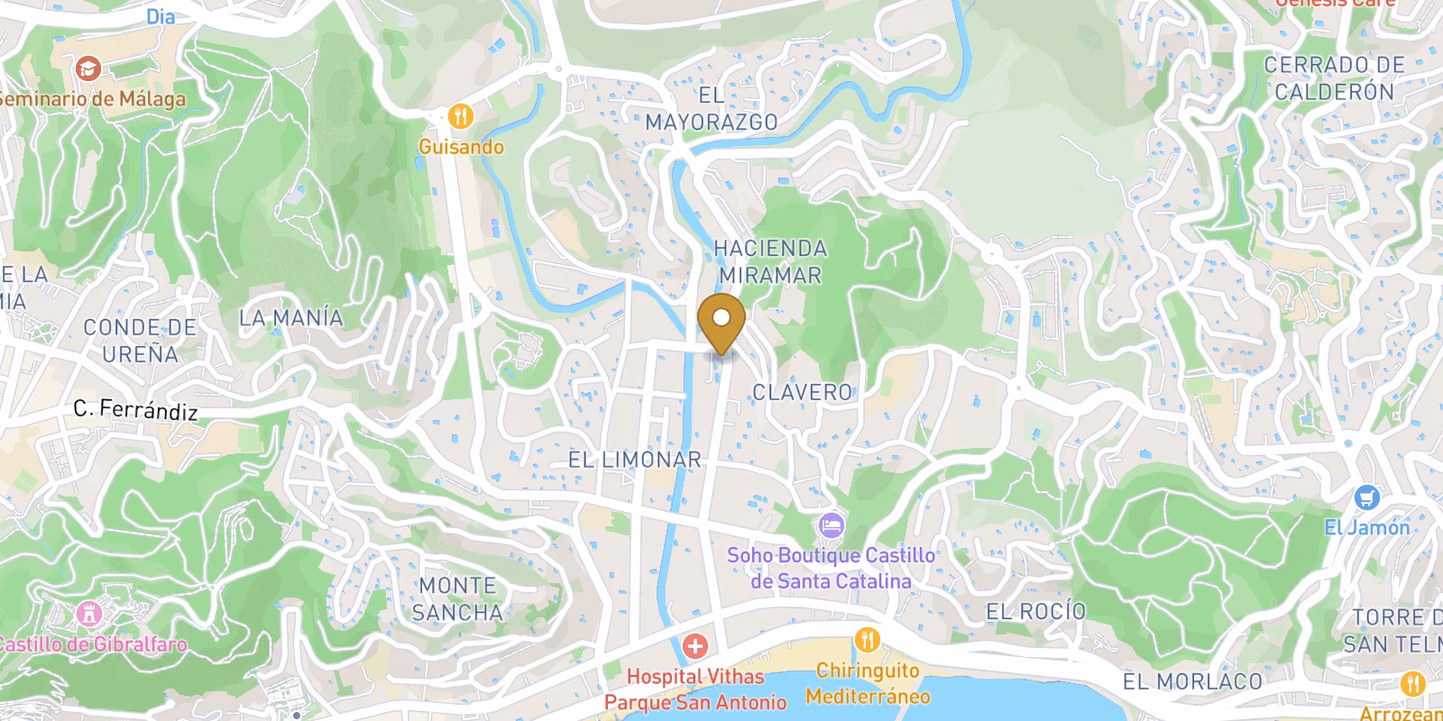 Mapa — Adosados de lujo en El Limonar (Málaga): una vida exclusiva cerca de la playa