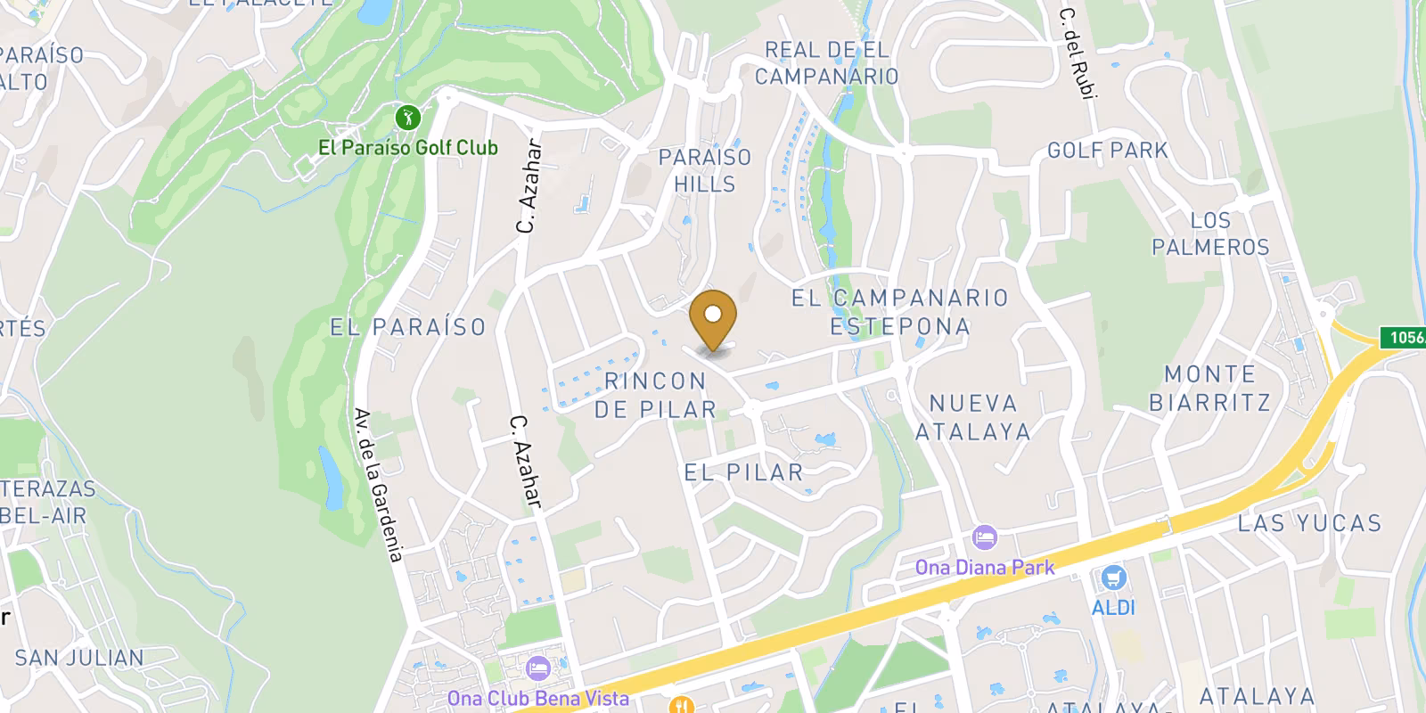 Mapa — Viviendas dúplex de lujo en la zona de El Paraíso, entre Estepona y Marbella