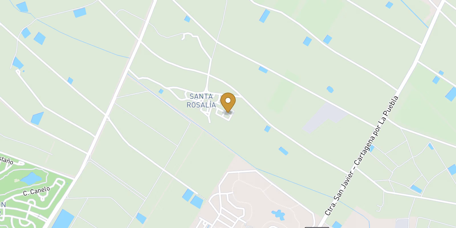 Mapa — Adosados modernos cerca de campos de golf en Santa Rosalía (Murcia)