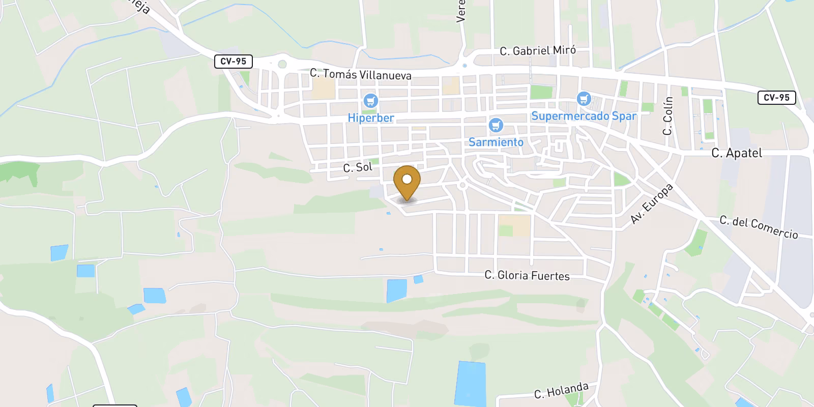 Mapa — Quad en pueblo, Bigastro