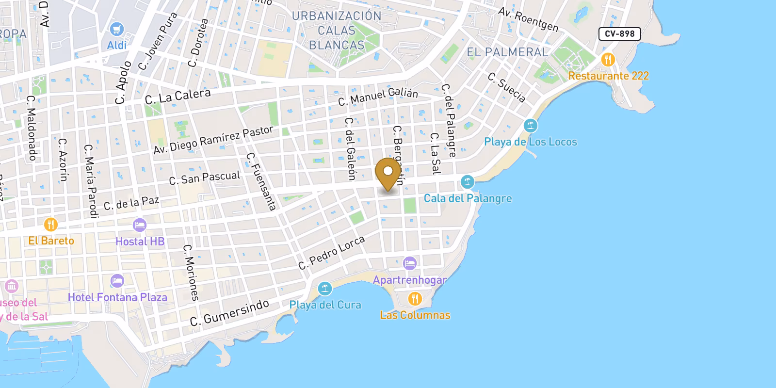 Mapa — Plantas bajas y apartamentos en Playa de El Cura, Torrevieja