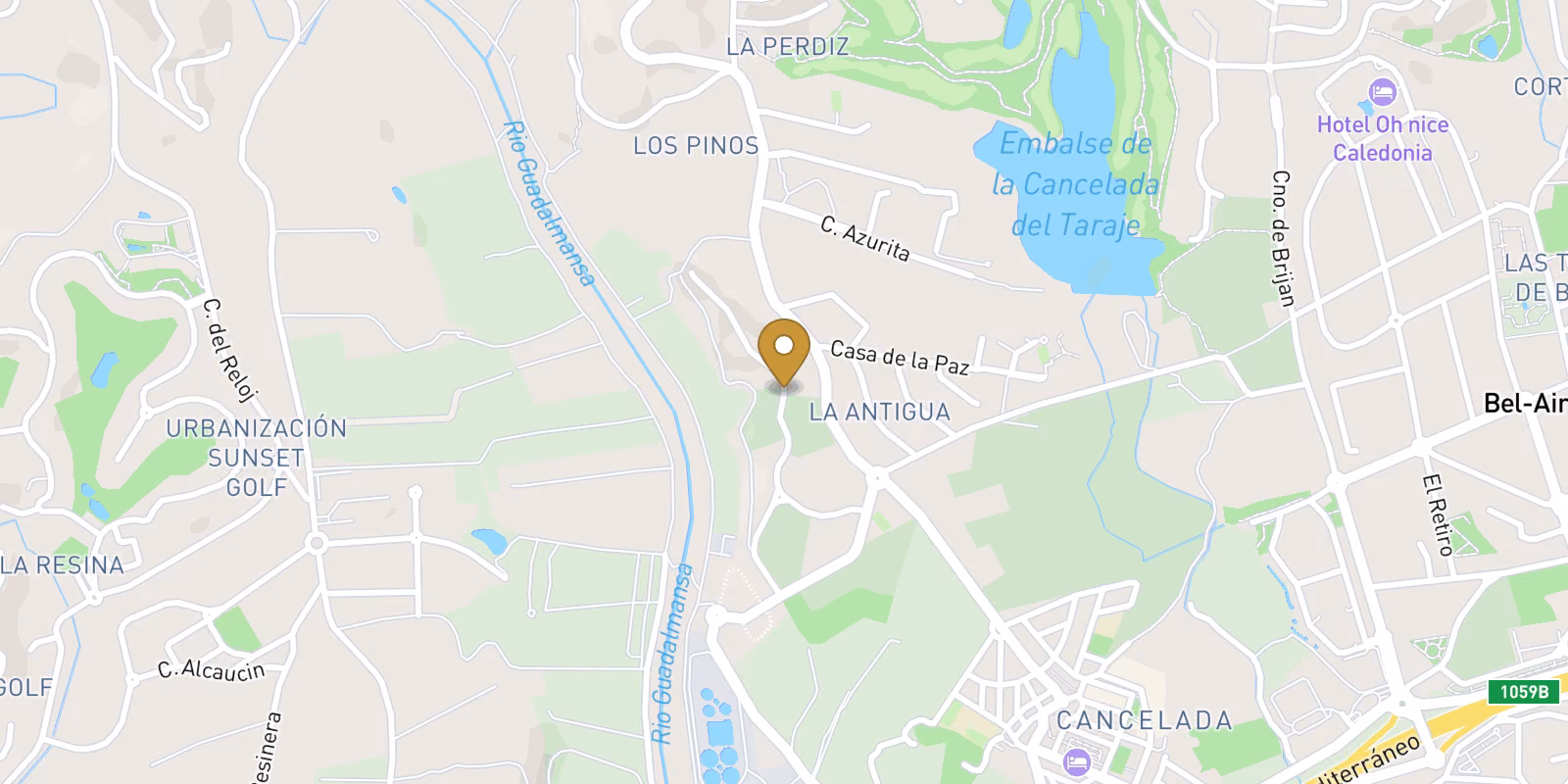 Mapa — Apartamentos modernos de nueva construcción en Cancelada, Estepona