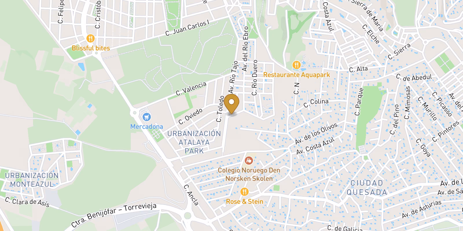 Mapa — Villas de nueva construcción en venta en Benijófar, cerca de Ciudad Quesada