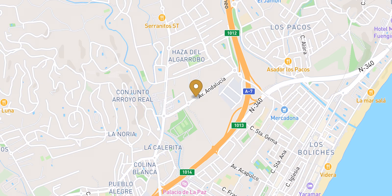 Mapa — Apartamentos de lujo de nueva construcción en Fuengirola, a un paso del centro de la ciudad